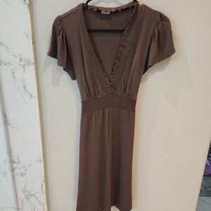 BCBGMaxAzria Chocolate Brown Midi Dress